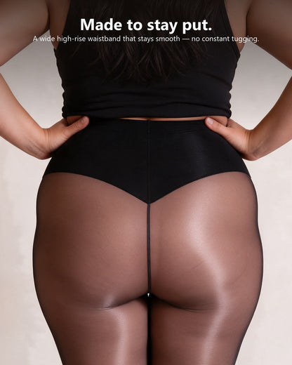 FauxBare Fleece-Lined Sheer Tights