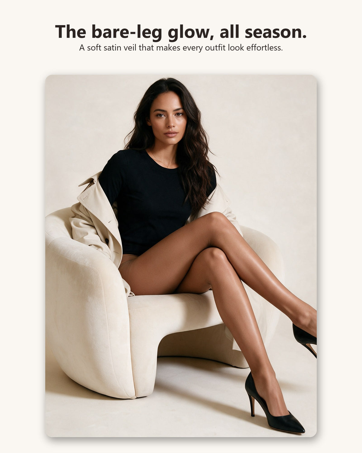 FauxBare Fleece-Lined Sheer Tights